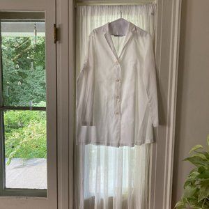 Jil Sander Size 40 white shirt/tunic